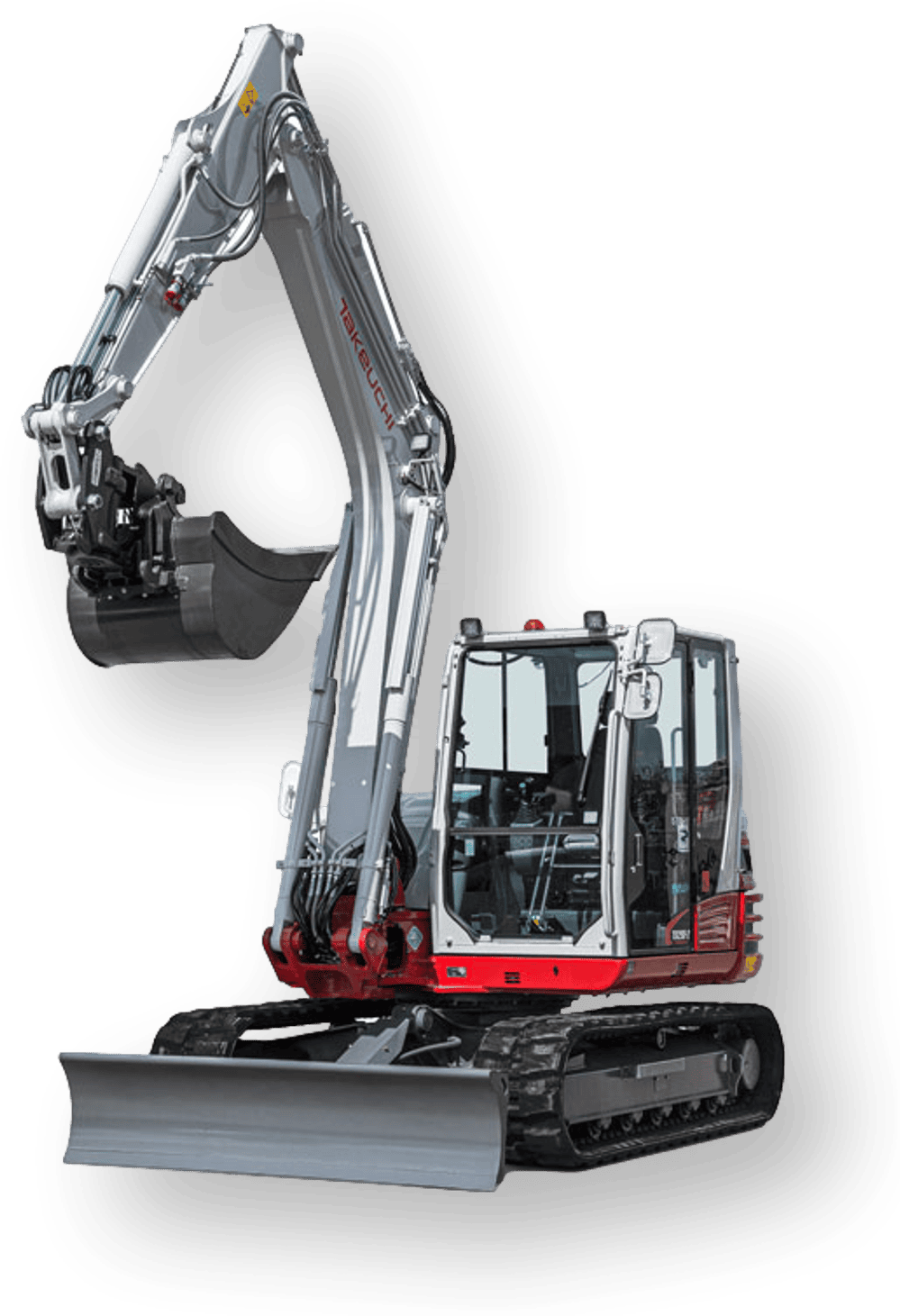 Takeuchi TB290-2 monoboom schuin aanzicht vrijstaand