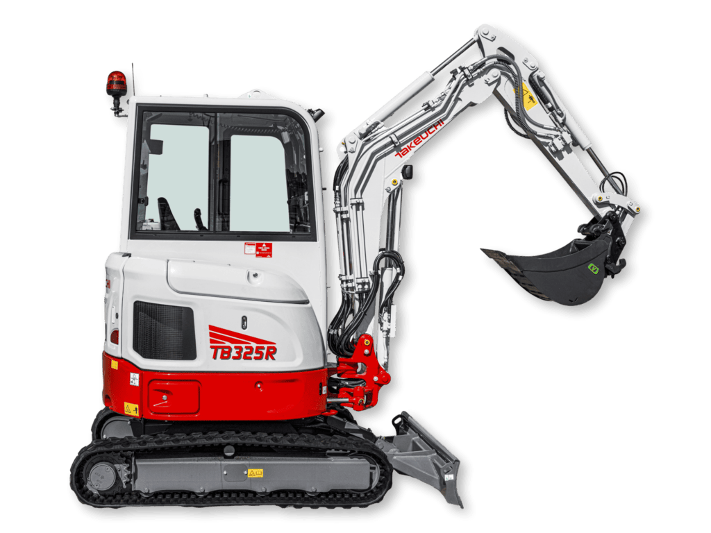 Minipelle TB325R vue latérale