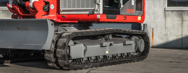 Wat is de grootste rubbertrack machine?